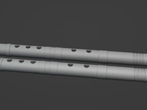 Mandalorian Besbev flute 3D प्रिंट मॉडल
