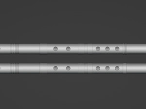 Mandalorian Besbev flute 3D प्रिंट मॉडल