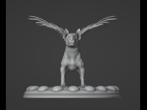 Angel Bull Terrier Modèles 3D en vedette