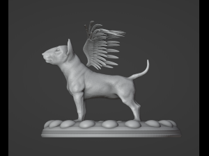 Angel Bull Terrier Modèles 3D en vedette