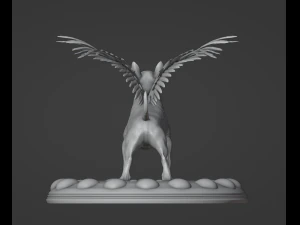 Angel Bull Terrier 3D Print Model