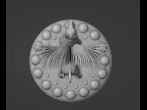 Angel Bull Terrier 3D Print Model