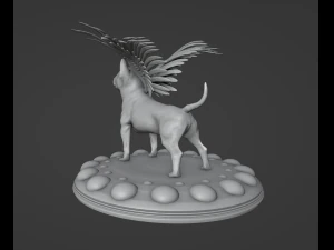 Angel Bull Terrier 3D Print Model