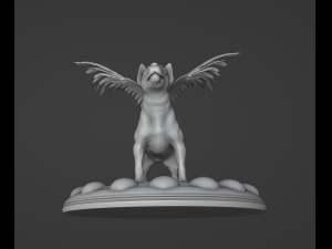 Angel Bull Terrier Modèles 3D en vedette