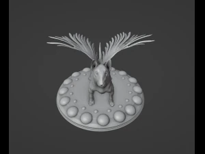 Angel Bull Terrier 3D Print Model