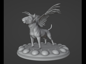 Angel Bull Terrier Modèles 3D en vedette
