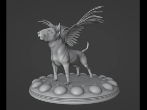Angel Bull Terrier 3D Print Model