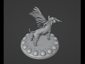 Angel Bull Terrier Modèles 3D en vedette