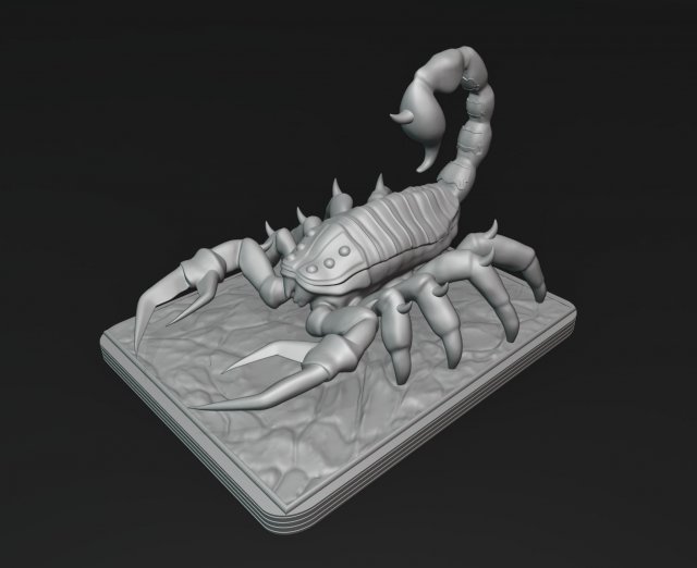 War Scorpion Printable Modelo de Impressão 3D .c4d .max .obj .3ds .fbx .stl .blend 