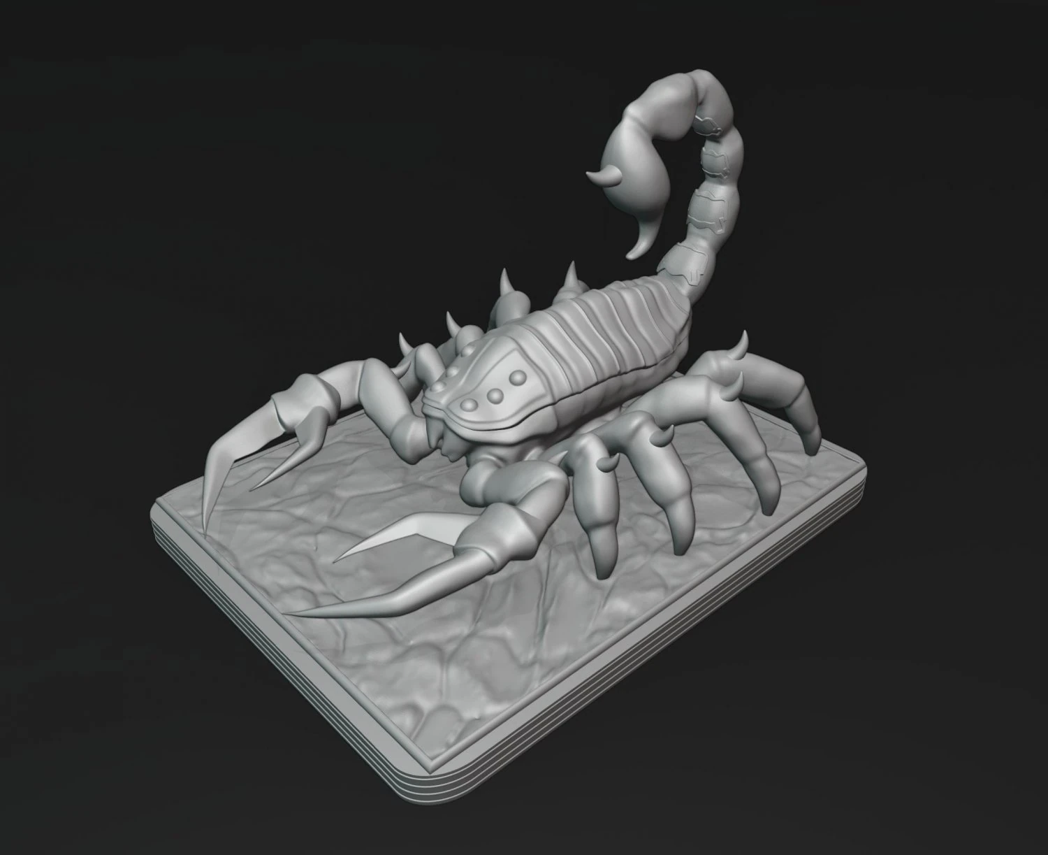 Oorlogsschorpioen afdrukbaar 3D printmodel .c4d .max .obj .3ds .fbx .stl .blend 