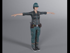 Female Plumber 3D Принт Модель