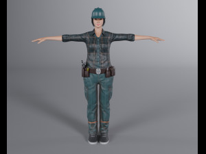 Female Plumber Modelo de Impressão 3D