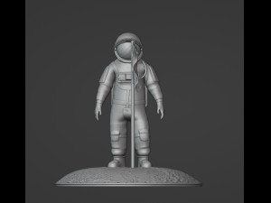 Astronaut man on the moon 3D प्रिंट मॉडल