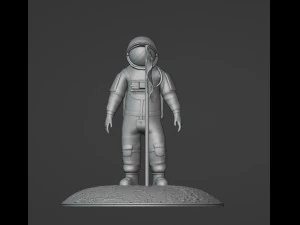 Astronaut man on the moon 3D Print Model