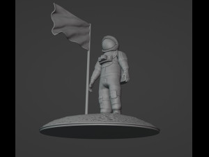 Astronaut man on the moon 3D प्रिंट मॉडल