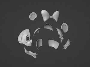 Minnie Mouse Helmet Printable 3D-Druckmodell