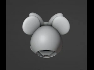 Minnie Mouse Helmet Printable 3D Print Model