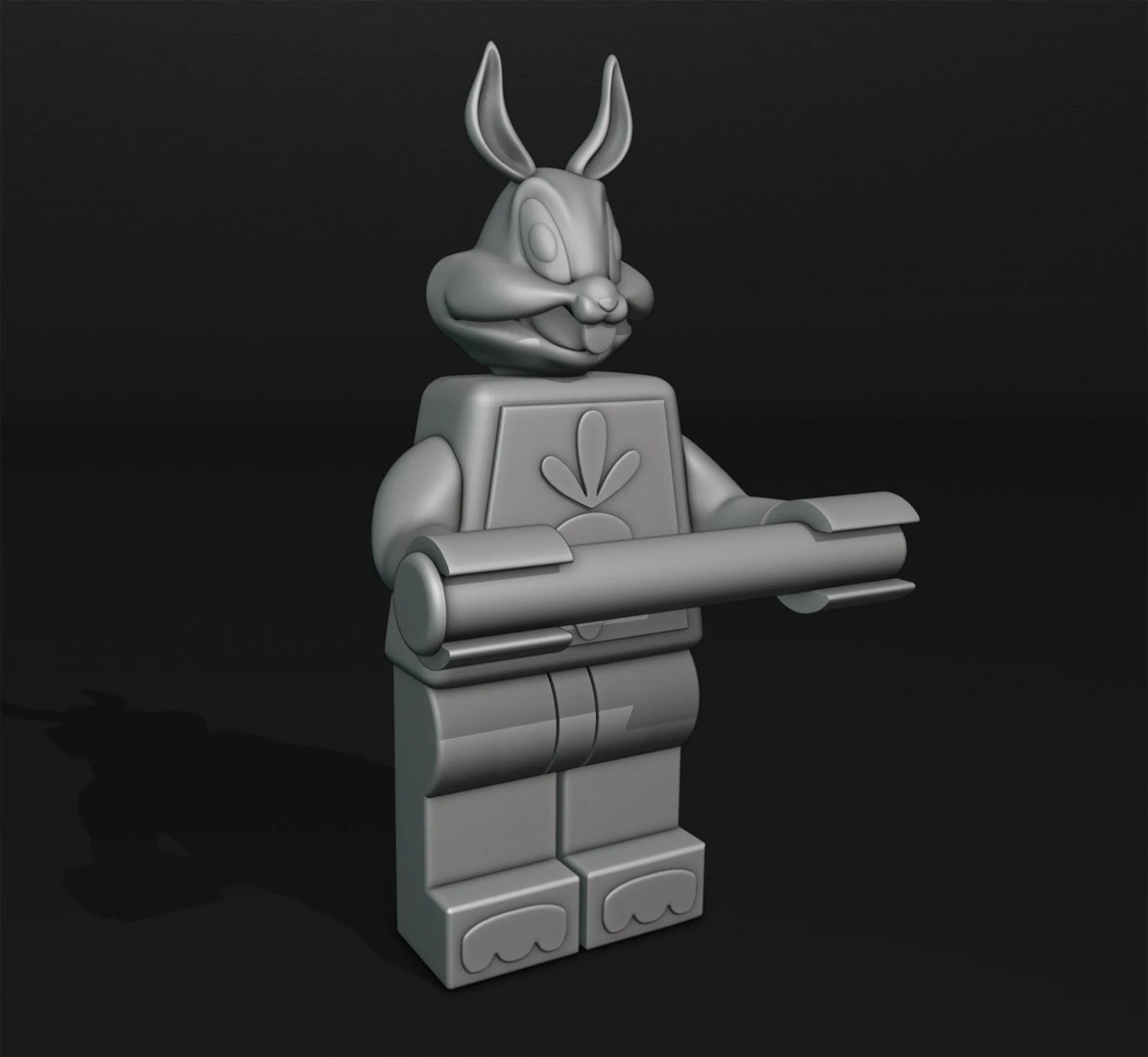 Bugs Bunny Toilet Paper Holder 3D Print Model .c4d .max .obj .3ds .fbx .stl .blend