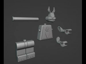 Bugs Bunny Toilet Paper Holder 3D Print Model