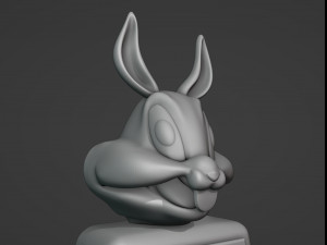 Bugs Bunny Toilet Paper Holder 3D Print Model