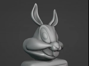 Bugs Bunny Toilet Paper Holder 3D Print Model