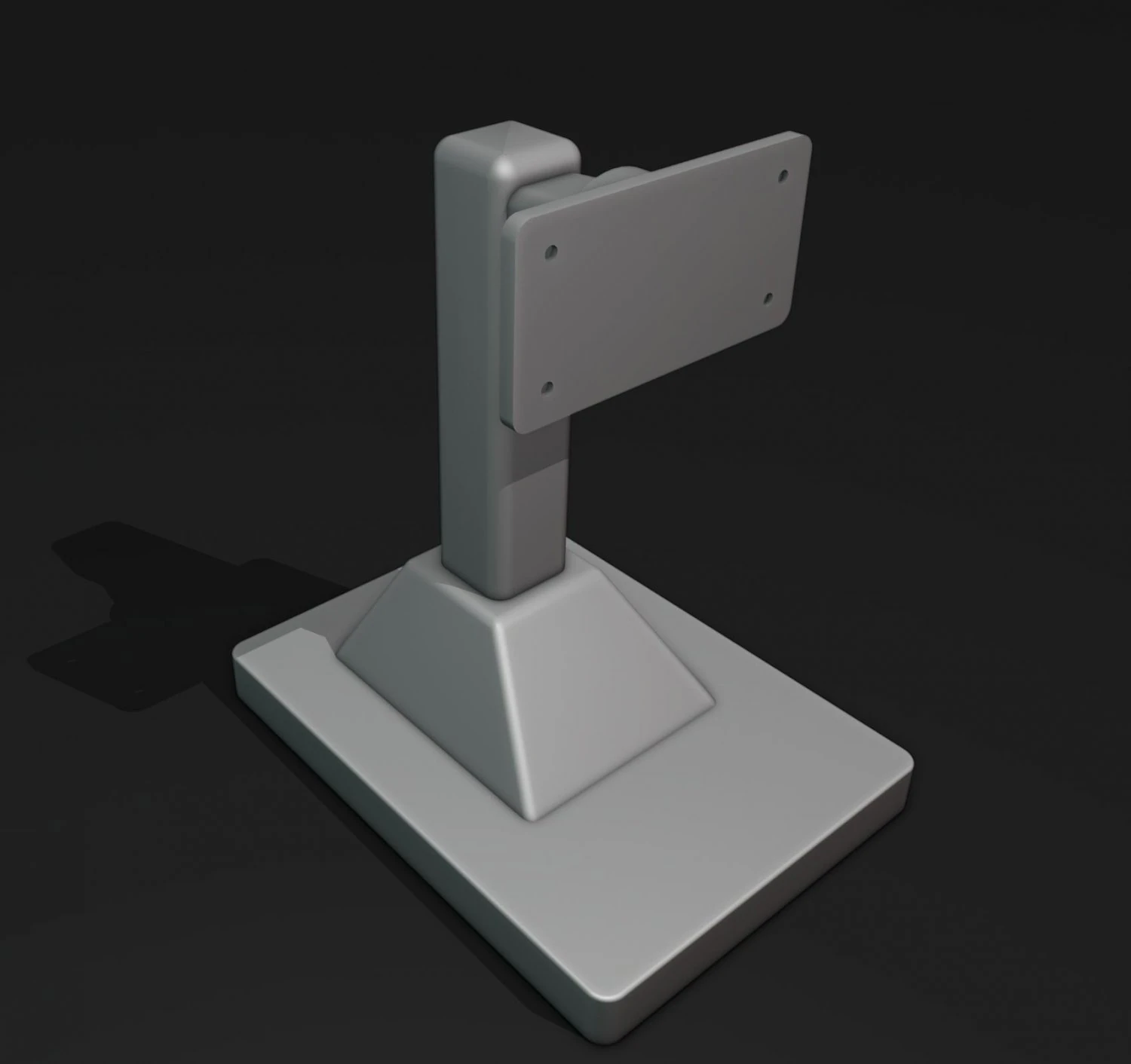 Monitor Stand Mount 3 3D Print Model .c4d .max .obj .3ds .fbx .stl .blend