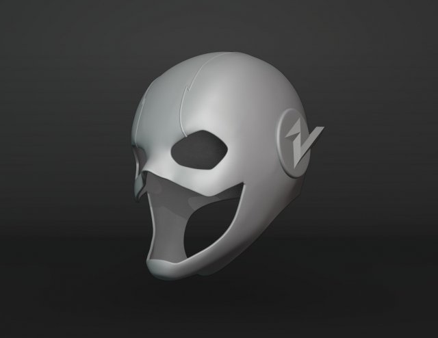 The Flash Helmet 3D Print Model .c4d .max .obj .3ds .fbx .stl .blend 