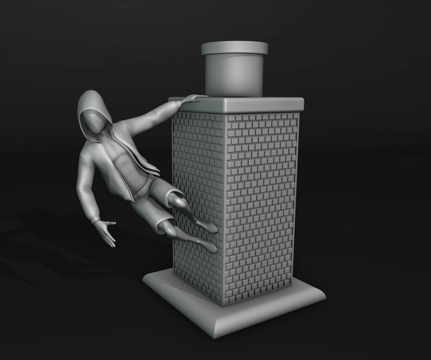 Miles Morales 3D Print Model .c4d .max .obj .3ds .fbx .stl .blend 