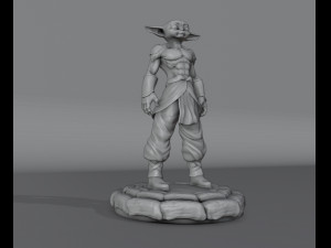 Muscular Baby Yoda - Grogu 3D-printmodel
