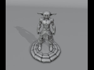 Muscular Baby Yoda - Grogu 3D-printmodel