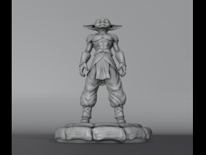 Muscular Baby Yoda - Grogu 3D-printmodel