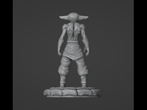 Muscular Baby Yoda - Grogu 3D-printmodel