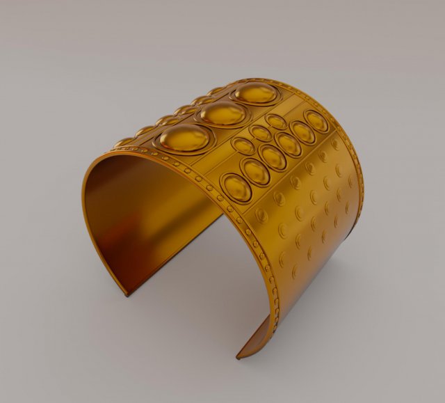 Ancient Bracelet 3D Принт Модель .c4d .max .obj .3ds .fbx .stl .blend 
