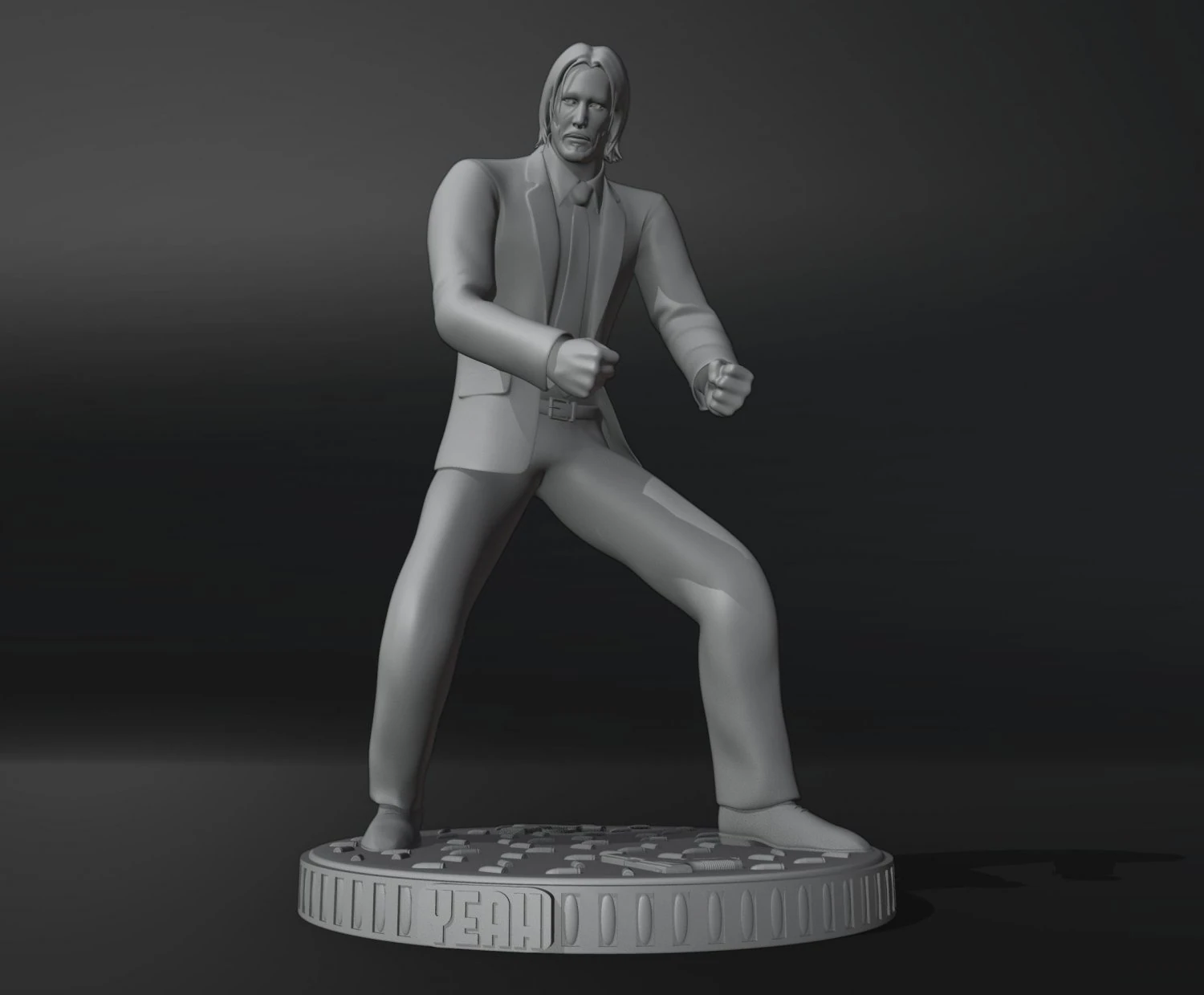 John Wick 3D Print Model .c4d .max .obj .3ds .fbx .stl .blend