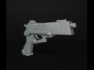 Futuristic Weapon 3Dプリントモデル