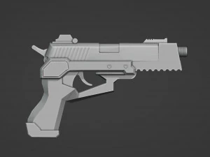 Futuristic Weapon 3D Print Model