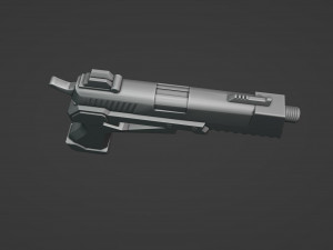 Futuristic Weapon Model Cetak 3D