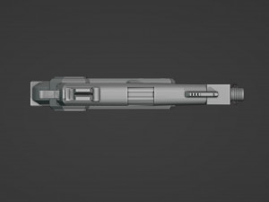 Futuristic Weapon Model Cetak 3D