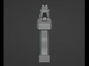 Futuristic Weapon Model Cetak 3D
