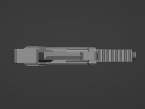 Futuristic Weapon Model Cetak 3D