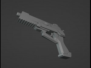 Futuristic Weapon Model Cetak 3D