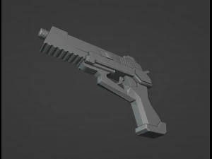 Futuristic Weapon 3D Print Model