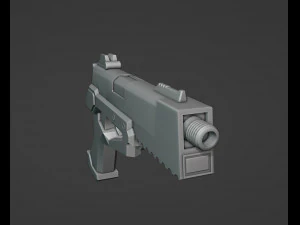 Futuristic Weapon 3D Print Model