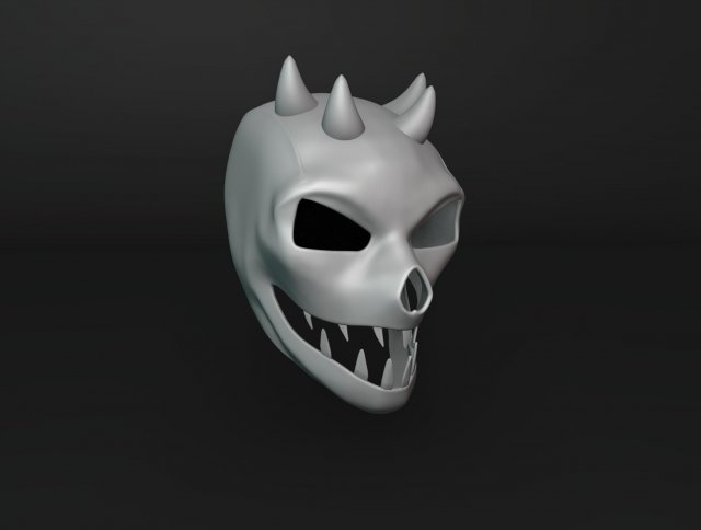 Devil Helmet Model do druku 3D .c4d .max .obj .3ds .fbx .stl .blend 