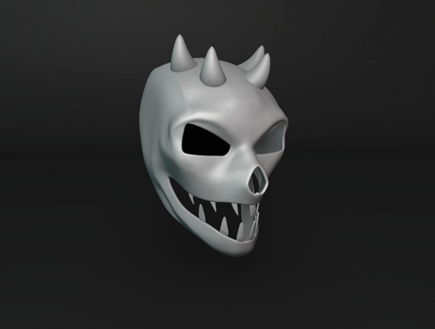 Devil Helmet 3D Print Model .c4d .max .obj .3ds .fbx .stl .blend 