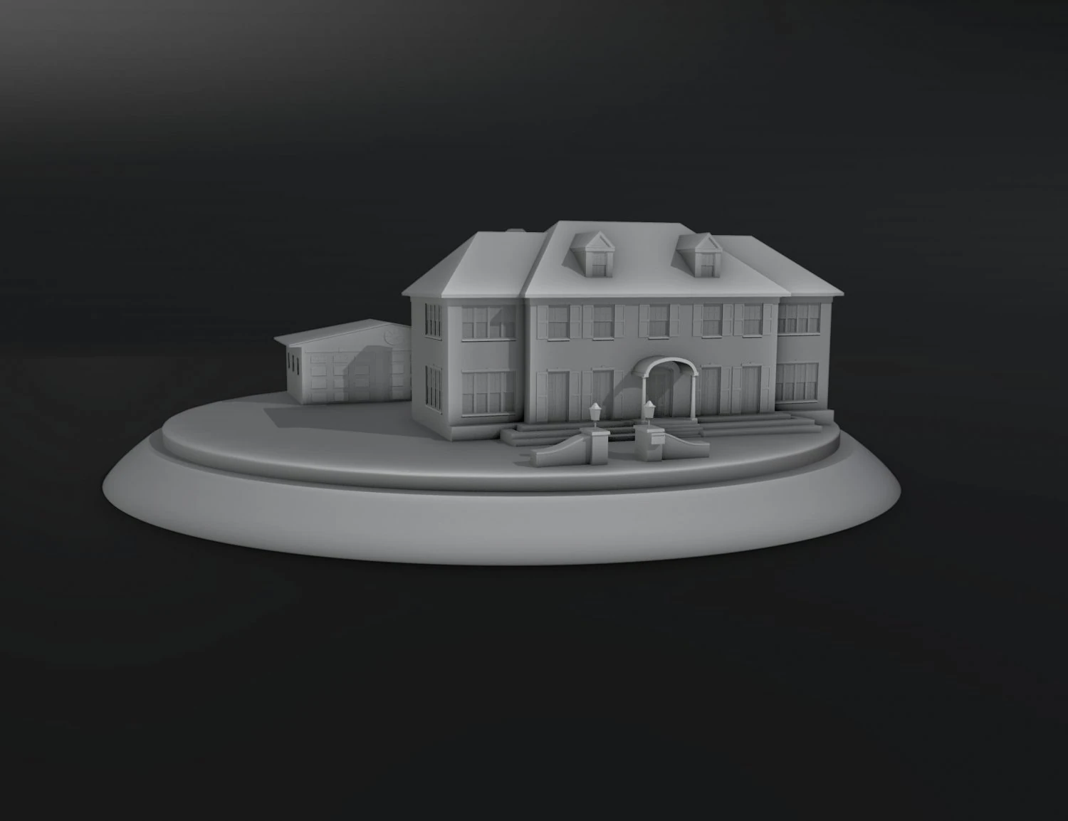 Home Alone House Garage 3D Print Model .c4d .max .obj .3ds .fbx .stl .blend 