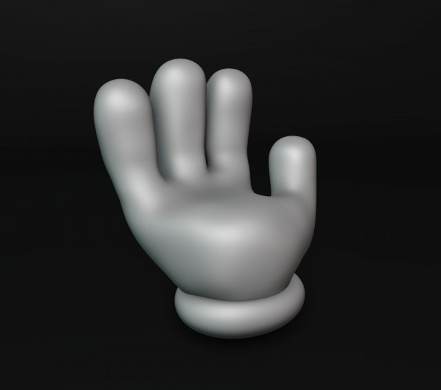 Mickey Mouse Hand Chair 3D 프린트 모델 .c4d .max .obj .3ds .fbx .stl .blend 