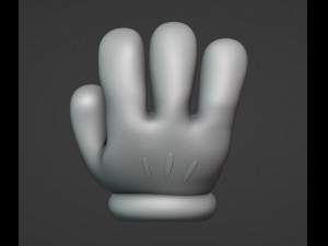 Mickey Mouse Hand Chair 3D 프린트 모델