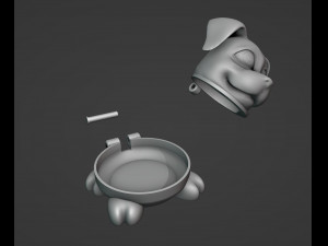 Cute Dog Secret Box 3D 打印模型