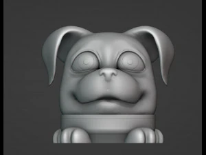 Cute Dog Secret Box 3D Print Model